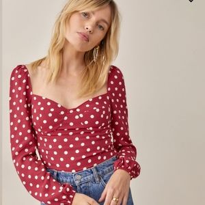 Reformation Top - Reign, Campari